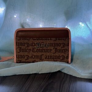 Juicy Couture Brown and Pink Wallet